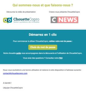 Emailing (suite) Exemple d'emailing référents (suite)