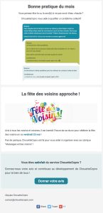 Newsletter (suite) Exemple de newsletter (suite)