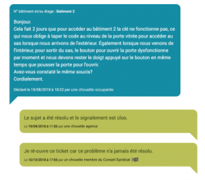 Conseil Syndical Réouverture d'un ticket