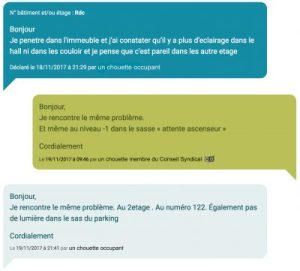 Recensement Problème d'éclairage