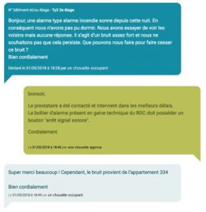 Remerciements Remerciements syndic alarme
