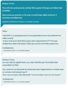 Voisins Contrats fibre